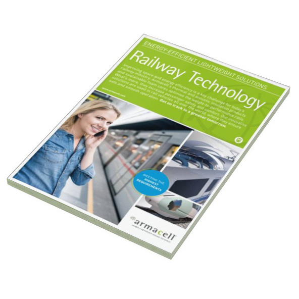 Front cover of Railway Technology Marketing brochure from Armacell