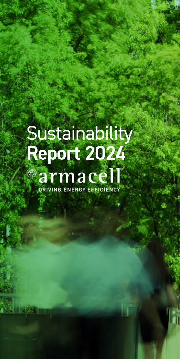 Armacell Sustainability Report 2024 Cover 360x715px